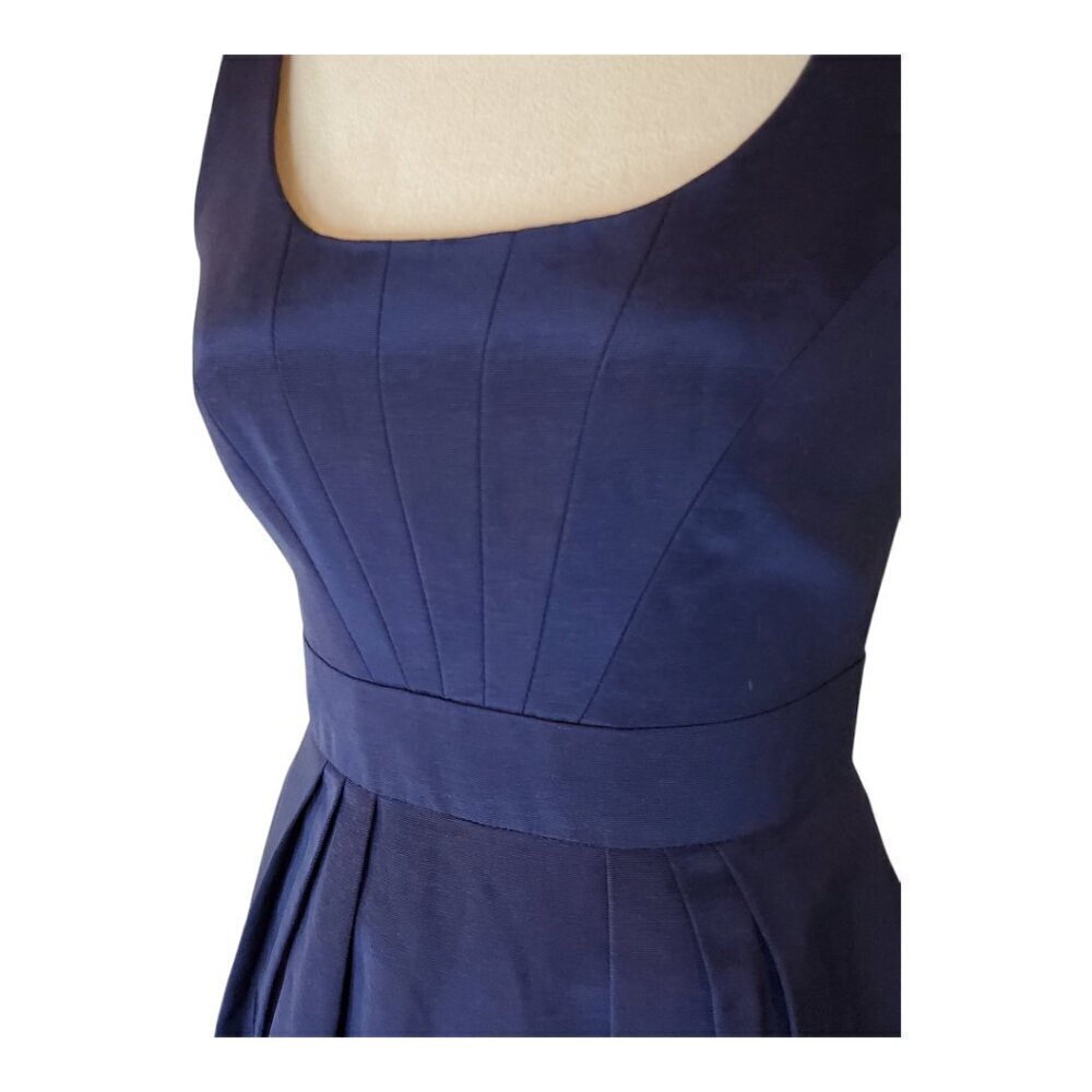 SHOSHANNA Mini Cocktail Dress Sleeveless Royal Blue Made in USA - Picture 3 of 9